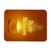 Happy Halloween Witch's Caldron Magneet (Horizontaal)