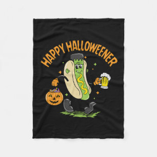 Happy Halloweener Schattige Halloween Party Hot-do Fleece Deken