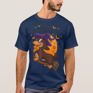 Happy Halloweenie Dachshund Wiener Dog Halloween T-shirt