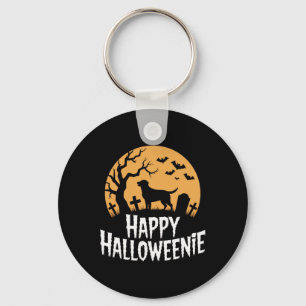 Happy Halloweenie Hondenliefhebbers Spooky Vibes H Sleutelhanger
