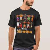 Happy Halloweiner Funny Halloween Dog Lovers Dog O T-shirt (Voorkant)