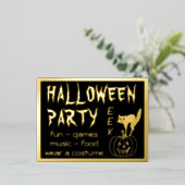Happy Hallowen Costume Party Invitation (Debout devant)