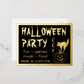 Happy Hallowen Costume Party Invitation (Recto/Verso)