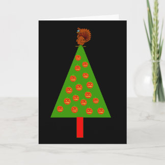 HAPPY HALLOWGIVEMAS FEESTDAGEN KAART