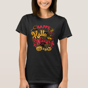 Happy Hallowiener Teckel Sausage Dog T-shirt