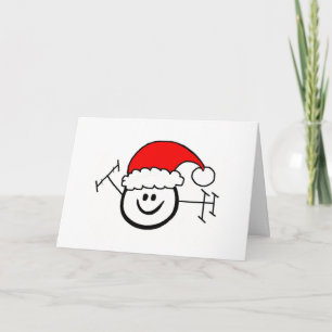 Happy Ham Santa kerstkaart Feestdagen Kaart