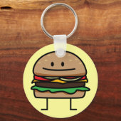 Happy Hamburger Sleutelhanger (Voorkant)