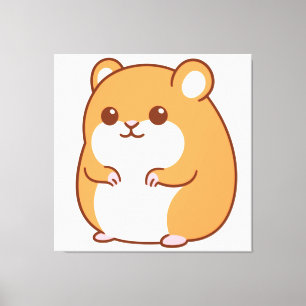 Happy Hamster Canvas afdrukken