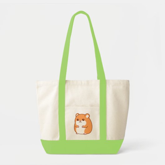 Happy Hamster Canvas tas #2 (Voorkant)