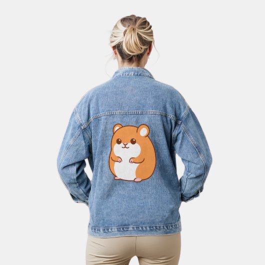 Happy Hamster Denim Jas Jacket (Model)