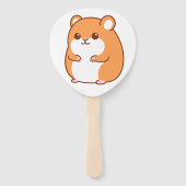 Happy Hamster Hand Fans Handwaaier (Voorkant)