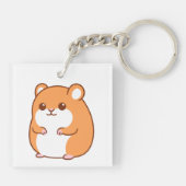Happy Hamster Sleutelhanger (Achterkant)