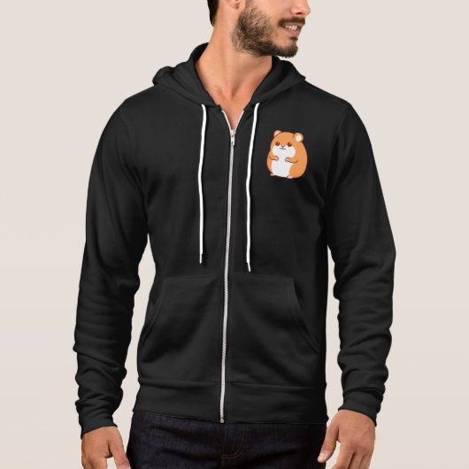 Happy Hamster Sweat - shirt à capuche (Devant)