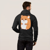 Happy Hamster Sweat - shirt à capuche (Dos entier)