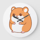 Happy Hamster Wall klok (Voorkant)