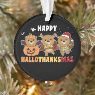 Happy Hanksmas Beaver-kerstbever Ornament