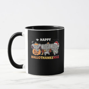 Happy Hanksmas Elephant Kerstolifant Mok