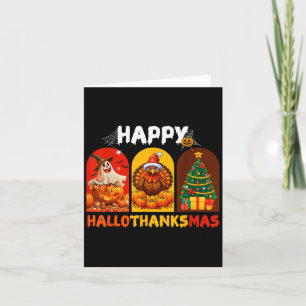 Happy Hanksmas Funny Halloween Thanksgiving Kaart