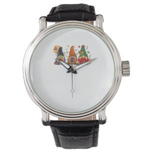 Happy Hanksmas Gnomes Halloween Thanksgiving Horloge