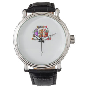 Happy Hanksmas Gnomes Halloween Thanksgiving Horloge