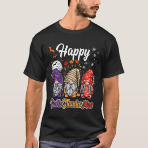 Happy Hanksmas Gnomes Halloween Thanksgiving T-shirt
