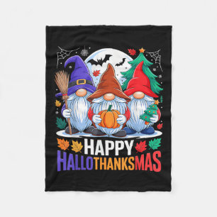 Happy Hanksmas Gnomes Lover Halloween Merry Fleece Deken