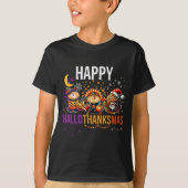 Happy Hanksmas Halloween Thanksgiving Christus T-shirt (Voorkant)