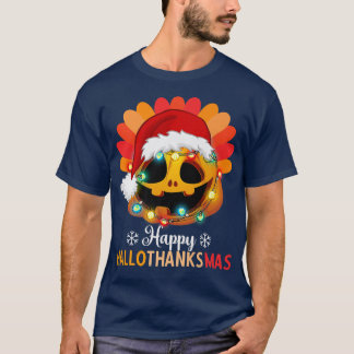 Happy Hanksmas Pumpkin met wiellampjes en sa T-shirt