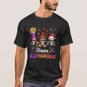 Happy Hanksmas Skull Halloween Thanksgiving T-shirt (Voorkant)