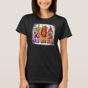 Happy Hanksmas Three Cute Gnomes Holiday Zee T-shirt