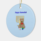 Happy Hannukah Keramisch Ornament (Links)