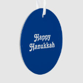 "Happy Hanoukka" Bleu blanc Fête (devant)