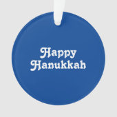"Happy Hanoukka" Bleu blanc Fête (devant)