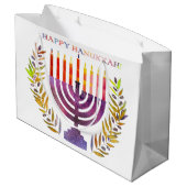 Happy Hanoukka Cadeaux Sacs (Dos Angle)
