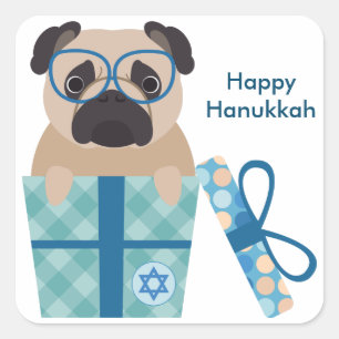 Happy Hanoukka Carlin Sticker