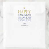 Happy Hanoukka Chanukah Holiday Sticker (Sac)