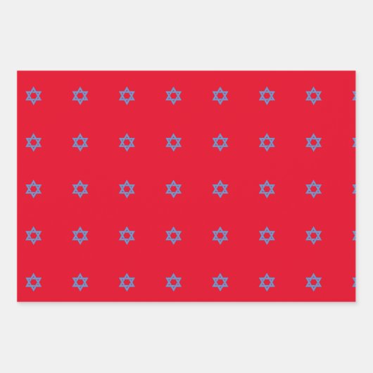 Happy Hanoukka feuilles d'emballage 3 modèles diff (Devant 3)