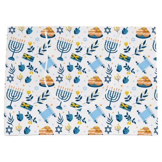 Happy Hanoukka Menorah Cadeau Sac (Devant)