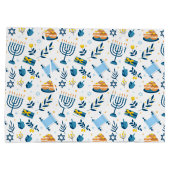 Happy Hanoukka Menorah Cadeau Sac (Dos)