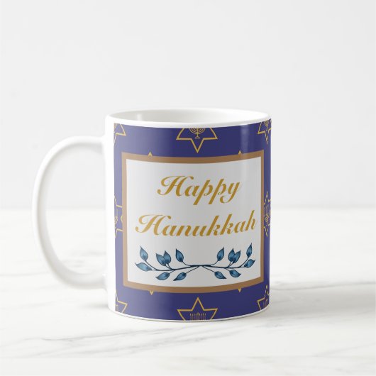 Happy Hanoukka mug (Gauche)