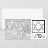 happy hanoukka : star de david carte photo (Devant / Derrière)