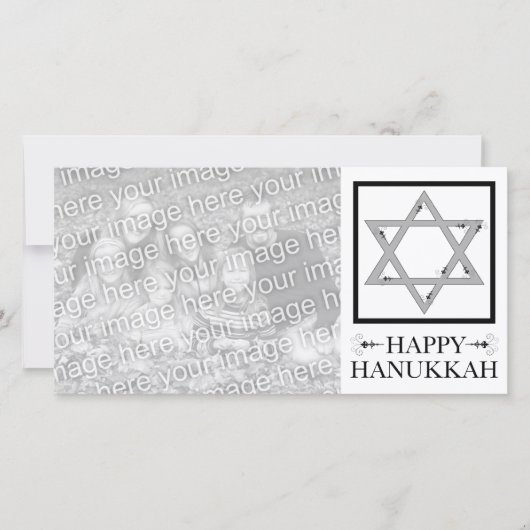 happy hanoukka : star de david carte photo (Devant)