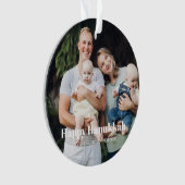 Happy Hanoukka texte photo personnalisé rayures mo (devant)