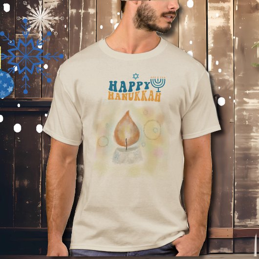 Happy Hanukah Candle Light T-shirt