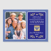 Happy Hanukkah. Aangepaste foto Magnetische Kaarte (Voorkant)
