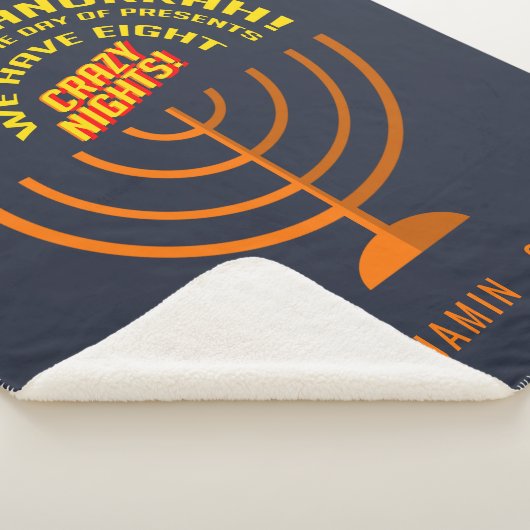 Happy Hanukkah Acht nacht Celebration Sherpa Deken (3/4)