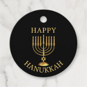 Happy Hanukkah Bedankjes Labels (Voorkant)