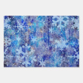 Happy Hanukkah Blue Winter Inpakpapier Vel (Voorkant 2)