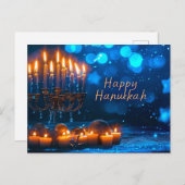 Happy Hanukkah Briefkaart (Voorkant / Achterkant)