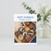 Happy Hanukkah briefkaart (Staand voorkant)